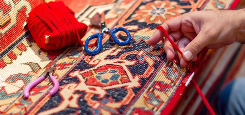 رفوگری و ترمیم فرش تهران توسط قالیشویی عظیم زاده