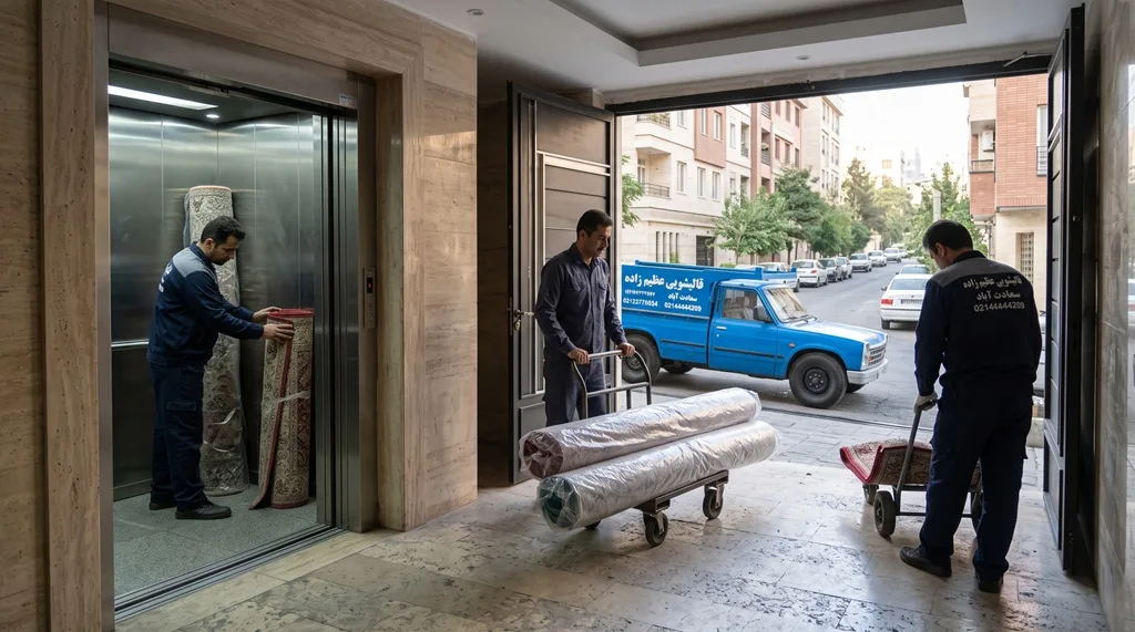 قالیشویی در سعادت آباد