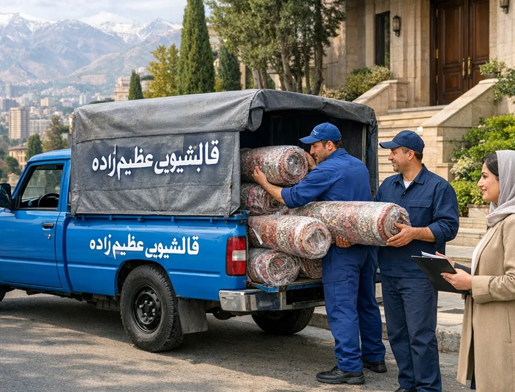 قالیشویی در شمال تهران