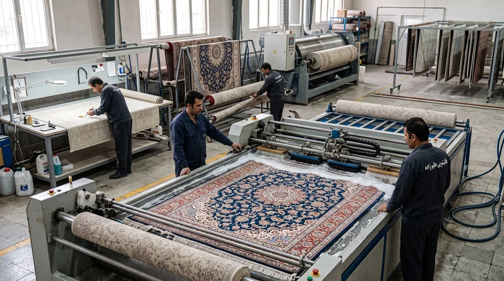 قالیشویی فرش ماشینی تهران توسط قالیشویی عظیم زاده